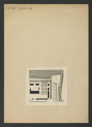 fragment nadbitki karty zamieszczonej w Ciołek G., Ogrody polskie, Warszawa 1954, s. 39 zawierający reprodukcje rekonstrukcji planu „ogród zamkowy w Zamościu w roku 1704” wykonanej przez G. Ciołka , skan 1