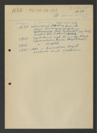 wypisy z Podręczna Encyklopedia Kościelna, red. ks. Zygmunt Chełmicki, t. I-XLIV, Warszawa, 1904-1916 zawierający chronologię miejscowego klasztoru począwszy od 1637 r. gdy ukończono budowę miejscowego kościoła, skan 3