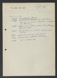 odsyłacz do Gloger Zygmunt, Encyklopedia Staropolska, Warszawa 1902 wzmiankujący fundację księżnej Kunegundy z 1270 r.; wypis z Podręczna Encyklopedia Kościelna, red. ks. Zygmunt Chełmicki, t. I-XLIV, Warszawa, 1904-1916 zawierający chronologię miejscowego klasztoru począwszy od fundacji z 1257 r., skan 1