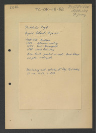 wypis z Katalog Zabytków Sztuki w Polsce: Woj. Łódzkie, t. II, red. Szablowski Jerzy, Warszawa 1954, s. 213 wzmiankujący ważniejsze daty w dziejach miejscowego klasztoru, skan 2