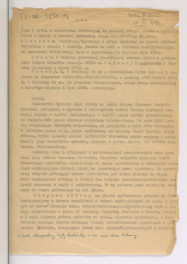 luźne notatki, być może z wizji lokalnej dokonanej 1 marca 1949 r.; dwie karty , skan 1
