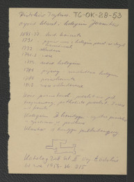 wypis z Katalog Zabytków Sztuki w Polsce: Woj. Łódzkie, t. II, red. Szablowski J., Warszawa 1954, s. 215 zawierający chronologię miejscowego klasztoru począwszy od roku 1695 kiedy rozpoczęto budowę miejscowego kościoła; zwięzła charakterystyka architektoniczna oraz szkicowy rysunek klasztoru , skan 1