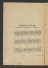 nadbitka ze Sprawozdań Towarzystwa Naukowego Warszawskiego (Wydział II, Rok XL.-1947) zawierająca tekst Gerarda Ciołka pt. Staropolskie ogrody w XVI i XVII wieku, skan 2