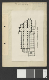 rzut przyziemny miejscowego kościoła parafialnego św. Jadwigi , skan 1