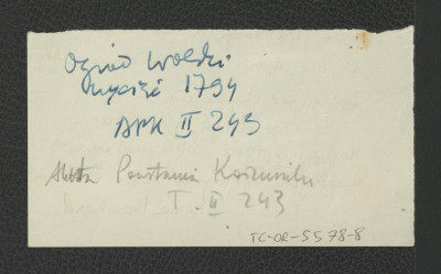 reprodukcja planu z Ciołek G., Ogrody polskie, Warszawa 1954, s. 91 ukazujące plan miejscowego ogrodu z 1760 r. autorstwa Jana Daniela Jaucha z 1760 r.  , skan 5