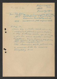 odsyłacz do Podręczna Encyklopedia Kościelna, red. ks. Zygmunt Chełmicki, tom I-XLIV, Warszawa, 1904-1916 wzmiankujący datę zaistnienia eremu oraz jego likwidacji w trakcie najazdu Czechów; Gloger Zygmunt, Encyklopedia Staropolska, Warszawa 1902 oraz Podręczna Encyklopedia Kościelna, red. ks. Zygmunt Chełmicki, tom I-XLIV, Warszawa, 1904-1916 (?) dotyczący usytuowania opactwa wraz z wzmianką o kilku ważniejszych epizodów w dziejach wymienionej miejscowości , skan 1