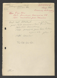 wypis z Podręczna Encyklopedia Kościelna, red. ks. Zygmunt Chełmicki, t. I-XLIV, Warszawa, 1904-1916 wzmiankujący ufundowanie klasztoru w 1357 r. przez Kazimierza Wielkiego oraz zniesienie przez Prusaków w 1800 r.; Katalog Zabytków Sztuki-Kłobuck zawierający zwięzłą chronologię miejscowego klasztoru w dobie średniowiecza, skan 1
