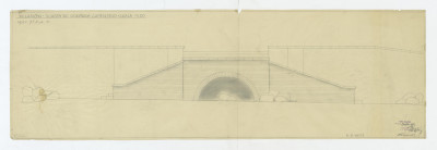 Wilanów-" schody do ogródka chińskiego" [elewacja - projekt techniczno - roboczy], skan 1