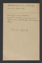 zwięzła notka biograficzna prawdopodobnie na podstawie Józef Drege , skan 1