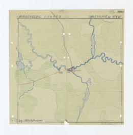 mapa zalesienie według Hladyłowicza, skala 1:50000, skan 1