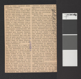 wycinek z „Rocznik Krakowski”, XVII zawierający reprodukcję fotografii czarno-białej; przedstawia tzw. dom Fritscha na tzw. Małym Rynku, skan 2