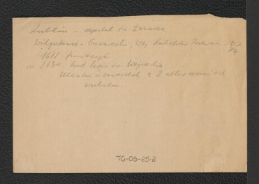 odsyłacz do Wilgatowie-Gawarecki, Województwo Lubelskie. Przewodnik, 1957, s. 74 wzmiankujący Szpital św. Łazarza i kościół św. Wojciecha położony przy ulicy Podwale, skan 1