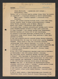 wypis z Słownika Geograficznego Królestwa Polskiego zawierającego informacje na temat dziejów Chełmna oraz tamtejszej architektury sakralnej; odsyłacz do Gloger Zygmunt, Encyklopedia Staropolska, Warszawa 1902, skan 1