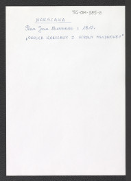 plan Jana Akermana z 1817 roku i okolice Warszawy od strony południowej, skan 1