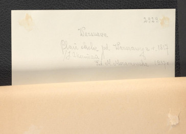 plan Jana Akermana z 1817 roku i okolice Warszawy od strony południowej, skan 3