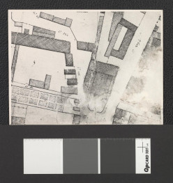 fragment mapy Warszawy, skan 1