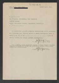 rachunek wystawiony dla Prezydium Wojewódzkiej Rady Narodowej, Wydziału Kultury, Głównego Konserwatora Województwa Lubelskiego w dniu 11 listopada 1962 r. przez art. plast. Wandę Gengę za opracowanie części wstępnego projektu rekonstrukcji zabytkowego ogrodu w Romanowie, skan 1