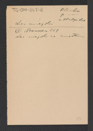 odnośnik bibliograficzny (Preussen, strona 251) wzmiankujący las miejski za miastem, skan 1