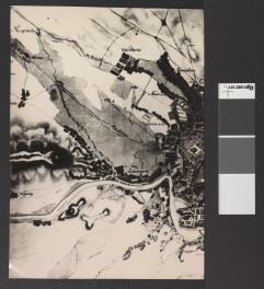 fragmenty mapy ukazującej Kraków i okolice, skan 3