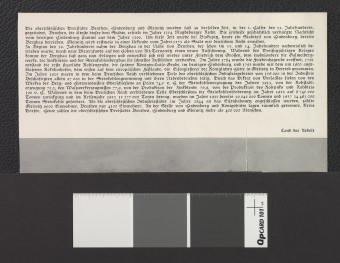 wycinek z niemieckojęzycznej publikacji wydanej zapewne w latach 30. XX w., a zawierającej fotografię lotniczą planu Gliwic z 1812 r., skan 2