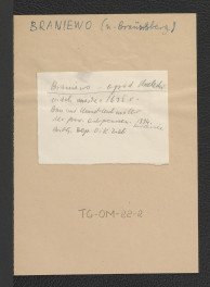 notatka wzmiankująca widok miasta na reprodukcji ryciny w Bau und Kunstdenkmeler Konigsberg 1894, skan 1