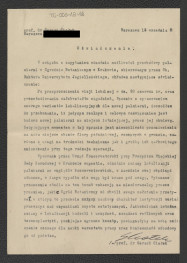 oświadczenie prof. Gerarda Ciołka z dnia 12 września 1955 r. odnośnie możliwości przebudowy palmiarni w ogrodzie botanicznym w Krakowie, skan 1