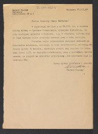 odpowiedź ze strony G. Ciołka z 27 marca 1949 r. na wyżej wymieniony list, skan 1