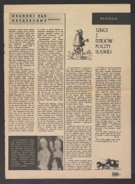 karta czasopisma „Ziemia” nr 7 (1957) zawierająca artykuł autorstwa Zygmunta Brockiego pt. Ogier w Gdańsku z cyklu Z dawnych kronik i innych zabytków piśmiennictwa, skan 2
