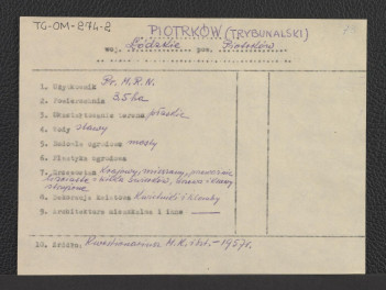 wypis z kwestionariusza Ministerstwa Kultury i Sztuki z 1957, skan 1