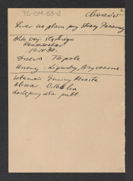 wypisy z Akt Województwa Śląskiego (Konserwator) z 14 kwietnia 1930 r. dotyczące skweru na placu przy Straży Pożarnej, skweru na Placu Wagnera, zieleńca przy ul. Moniuszki, parku na Górze Redutowej, parku hutniczego, parku Kościuszki oraz stadionu, skwerów przy Placu św. Józefa, Mickiewicza, Matejki, a także przy rynku; ponadto park skarboferny oraz przy ul. Urbanowicza, skan 1