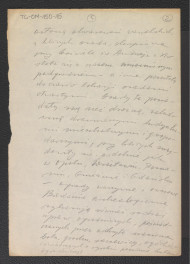 notatka dotycząca roślinności w okolicach Wawelu, skan 1