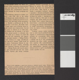 wycinek z „Rocznik Krakowski”, XVII zawierający reprodukcję fotografii czarno-białej; przedstawia baszty krakowskie, skan 2