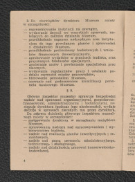 Statut Muzeum Budownictwa Ludowego w Sanoku , skan 4