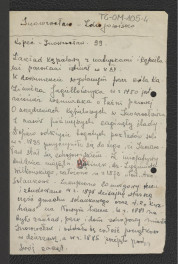 wypis z Kopeć, Inowrocław, s. 99 dotyczący dziejów i rozwoju miejscowego kąpieliska, skan 1