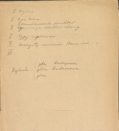 G. Ciołek, System obronny bramy czarnomorskiej, Bergen-Belsen, Lubeka 1945 - rękopis konspektu odczytu, skan 3