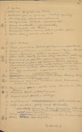 G. Ciołek, System obronny bramy czarnomorskiej, Bergen-Belsen, Lubeka 1945 - rękopis konspektu odczytu, skan 5