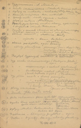 G. Ciołek, System obronny bramy czarnomorskiej, Bergen-Belsen, Lubeka 1945 - rękopis konspektu odczytu, skan 6