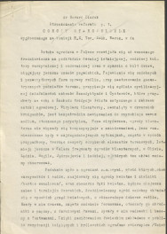 fragmenty (brudnopis) streszczenia referatu pt. "Ogrody staropolskie" wygłoszonego na Komisji Historii Sztuki Towarzystwa Naukowego Warszawskiego , skan 1