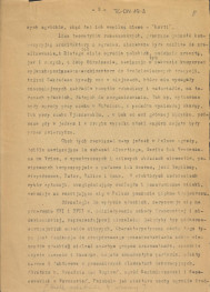 fragmenty (brudnopis) streszczenia referatu pt. "Ogrody staropolskie" wygłoszonego na Komisji Historii Sztuki Towarzystwa Naukowego Warszawskiego , skan 3