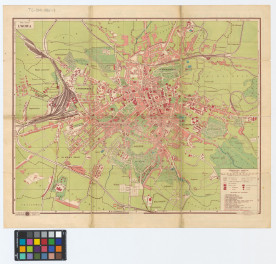 plan miasta Lwowa w skali 1:15000 z roku 1929, skan 1