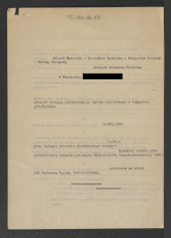 umowa o dzieło pomiędzy Wydziałem Kultury Prezydium Wojewódzkiej Rady Narodowej w Lublinie a Gerardem Ciołkiem w sprawie wykonania wstępnego projektu rekonstrukcji zabytkowego ogrodu w Romanowie, skan 1