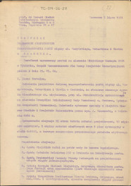 Koreferat z dnia 5 lipca 1964 r. do założeń projektowych zagospodarowania parku między ul. Waryńskiego, Sebastiana i Dietla w Krakowie, skan 1