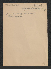 karta wzmiankująca plan ogrodu zoologicznego - Kronika Warszawy 1928, nr 4, skan 1