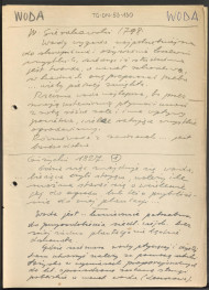 woda, system wodny - hasło przygotowane do Encyklopedii Powszechnej Sztuki Ogrodowej - wypisy bibliograficzne: z Wacław Sierakowski, Postać ogrodów która do dwoch zmysłów smaku w owocach I powonienia w kwiatach szczególniey ściąga się, Kraków 1798 oraz Giżycki Franciszek Ksawery, O przyozdobieniu siedlisk wiejskich: rzecz zastosowana do Polski, Warszawa 1827 , skan 1
