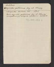 odsyłacz do Sierpiński S.Z., Obraz miasta Lublina, Warszawa 1839, s, 147 wzmiankujący dwa ogródki publiczne przy ul. Nowej, skan 1