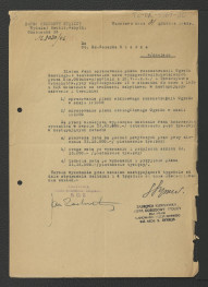 zlecenie z 31 grudnia 1946 r. ze strony Wydziału Architektury Zabytkowej Biura Odbudowy Stolicy dla G. Ciołka na opracowanie planu rekonstrukcji miejscowego ogrodu , skan 1