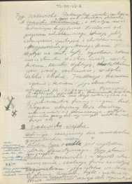 fragmenty brudnopisów konspektów oraz program wykładów na Wydziale Architektury Politechniki Warszawskiej z planowania zieleni w osiedlach i w krajobrazie , skan 10