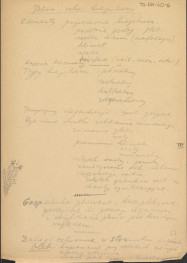 fragmenty brudnopisów konspektów oraz program wykładów na Wydziale Architektury Politechniki Warszawskiej z planowania zieleni w osiedlach i w krajobrazie , skan 27