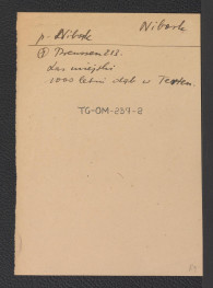 odnośnik bibliograficzny (Preussen, 213) wzmiankujący wiekowy dąb w miejscowym lesie miejskim, skan 1