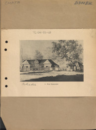 ilustracja związana z hasłem - domek - Dom Szwajcarski w Arkadii (wycinek z wydawnictwa tematycznego), skan 1